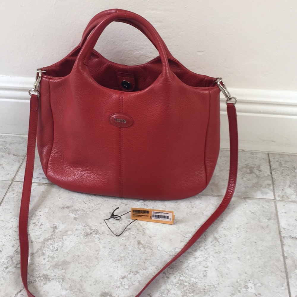 Tod’s Red Shopping Mini***Authentic**